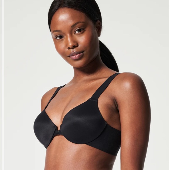SPANX Bra-llelujah Lightly Lined Full Coverage Bra, Front Closure Black 38DD - Picture 1 of 11